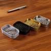 1/4Pcs Sardine Can Shaped Storage Tin Box Portable Metal Material Sealed Jar With Lid For Storing Small Items Household Goods