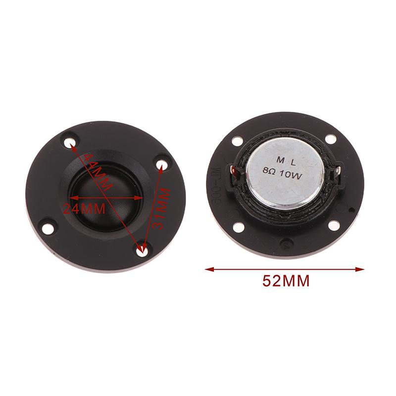 1 Stück 52 mm Runder Audio-Lautsprecher 4 Ohm/8 Ohm 10 W Hochtöner Lautsprecher Seidenmembran Hifi Musik Diy Bluetooth Hifi Lautsprecher