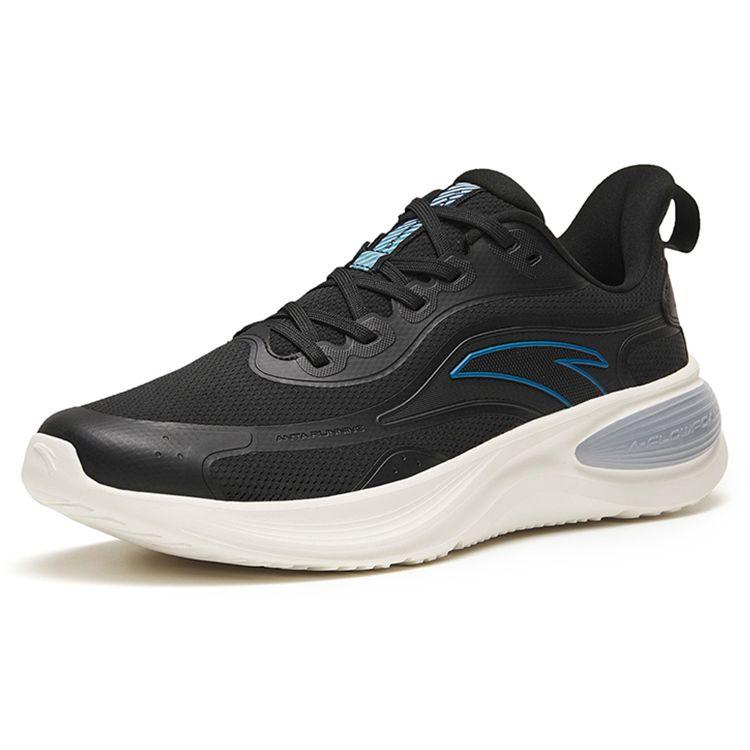 Anta Durable Low-Top Running Shoes Men Sneakers Black White 112245571-7