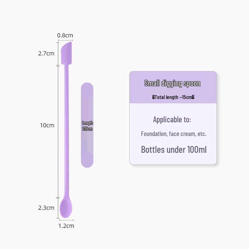 Mini Silikon Doppelkopf Lotion Schaber und Flaschenlöffel Werkzeug