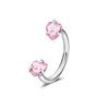 2 PCS C Shaped Nose Ring Stainless Steel Daith Piercing Jewelry Cartilage Helix Earrings  Women