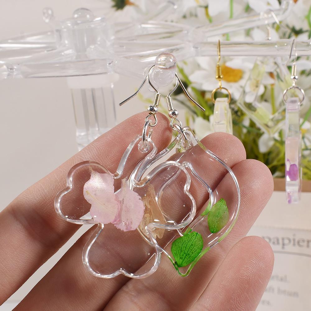 Irregular Flower Leaf Arch Epoxy Pendant Silicone Mold for DIY Crystal Earrings
