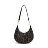 Autumn Leopard Print Beautiful Shoulder Armpit Bag Retro Personality Casual Temperament Portable Crescent Bag
