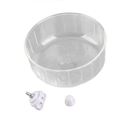 Ruota per criceto 6,7 pollici Silenziosa Trasparente Giocattolo Ruota da corsa per criceto per piccoli animali Orso dorato