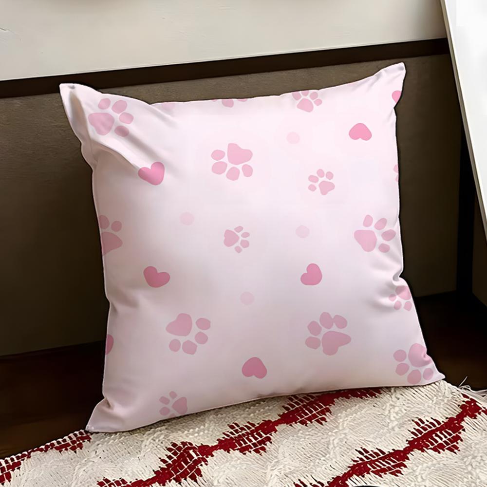 Melted Pastel Paw Cushion Cover Reversible Soft Durable Pillow Cover Home  Car MultiScene Use for Daily Comfort