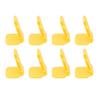 8pcs Dental X   Bite Block Mouth Props Heat Resistant Dental Positioner System for Positioner Holder Yellow