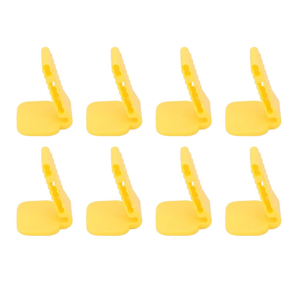 8pcs Dental X Bite Block Mouth Props Heat Resistant Dental Positioner System for Positioner Holder Yellow