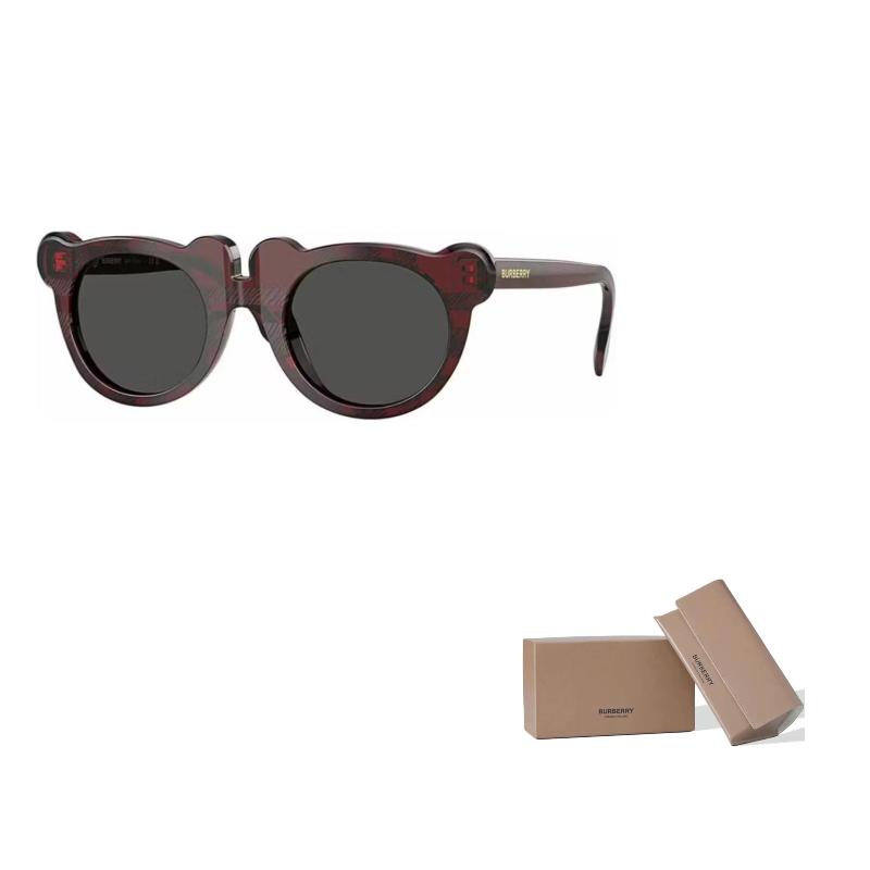 

Burberry Side Logo Plastic Irregular Shape Sunglasses Kids Brown 43 коричневый