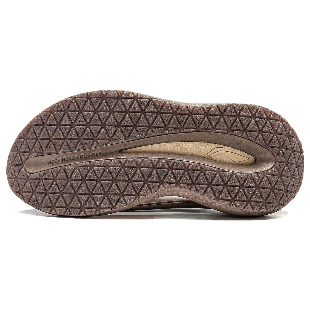 Li Ning Yun You Slay Slide Slippers Unisex Reindeer Brown AZSU005-4