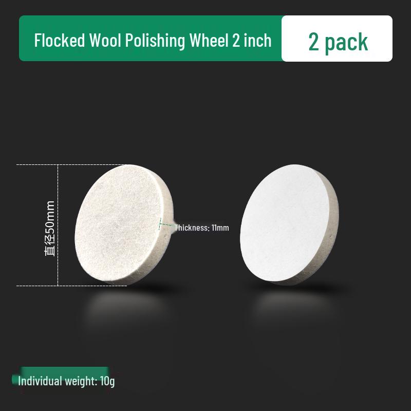 Wollflock-Polierscheibe - Selbstklebender Filz für Winkelschleifer, Spiegelfinish auf Möbeln & Autolack.