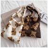 Women Lamb Like Fabric Shoulder Tote Bag Canvas Fluffy Fur Bear Handbags Large Capacity Soft Shopping Bags Girls Cute School Bag