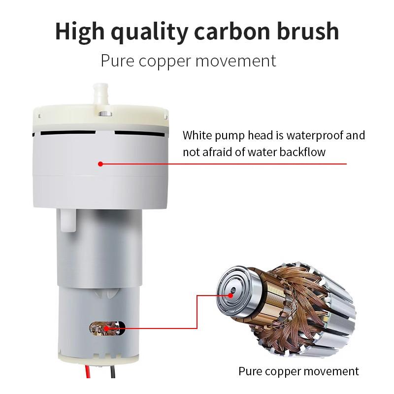DC 12V Mini Vzduchové Čerpadlo Plynulá Regulace Rychlosti Akvarijní Vodní Kyslíková Pumpa Motor Nádržka na Ryby Chov Kyslíková Pumpa