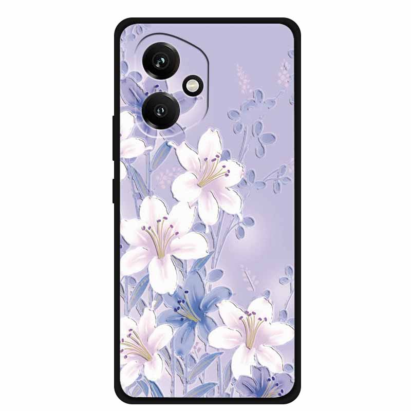 For Honor 400 5G Case 3D Flowers Emboss Soft Silicone Phone Case For Honor 400 Back Cover Bumper Funda Protective New Shell Bag