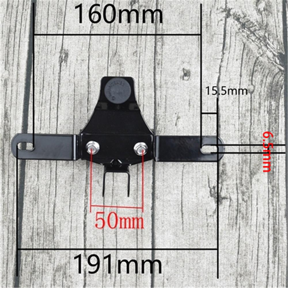 Retro Motorcycle LED Tail Light Aluminum Alloy Brake Lamp Modified Super Bright Rear Light with License Plate Lights EU