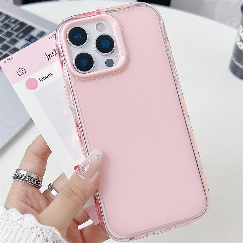 Jelly Ripples Transparent iPhone Case for 16 Pro Max, 14, 11 - Cross-Border Foreign Trade Compatible