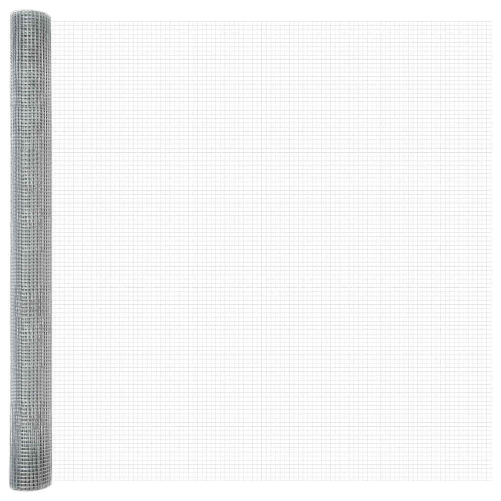 Welded Wire Fence Silver