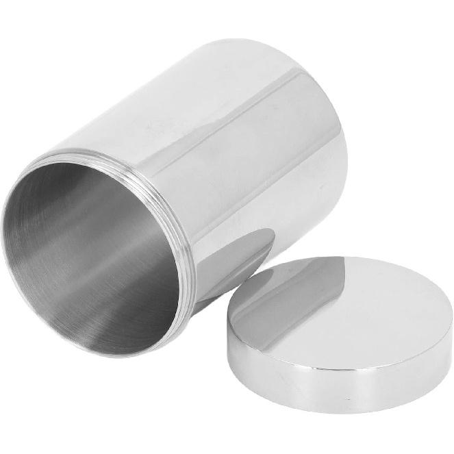 Kleine Blechdose, 304 Edelstahl 14oz Behälter für Kaffee Tee Süßigkeiten, Teedosen für losen Tee Aufbewahrung mit luftdichten Deckeln zur Aufbewahrung von losem Tee