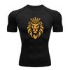 Herren Kompressions Sport T-Shirt, Schnelltrocknend Atmungsaktiv Spo