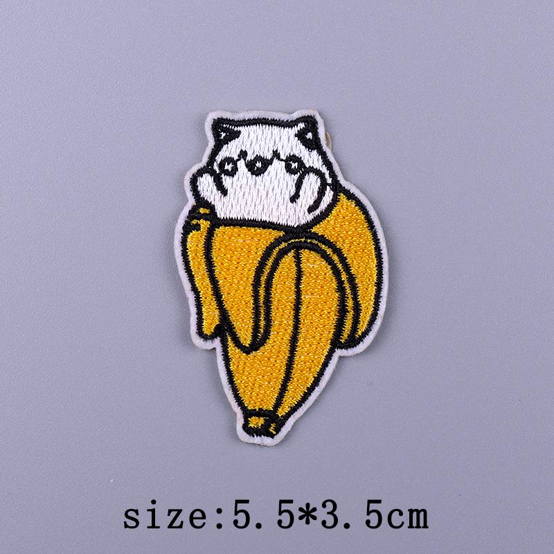 Cartoon Patch Cute Animal Patches For Clothes Striped Badges Embroidered For Clothing Hedgehog Patch Iron On Patches On Clothes