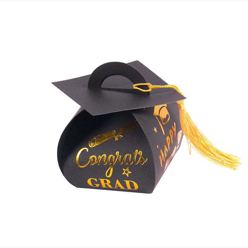 Graduation Decorations Class of 2025 Congrats Grad Balloon Paper Banner Cake Topper Gift Box Graduation Season Theme Party Decor