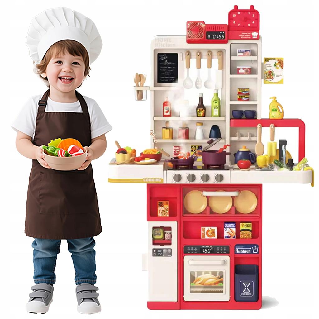 [10] Large interactive children's kitchen set 96 pieces Z3388