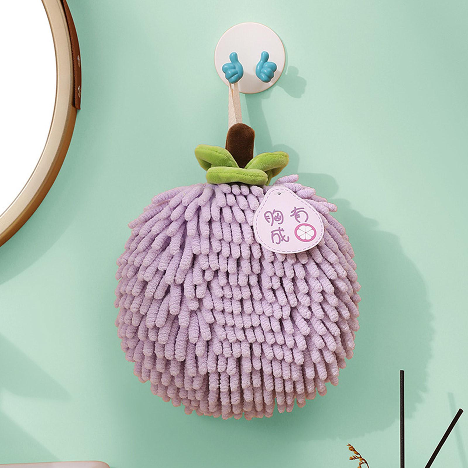 

Полотенце для рук, утолщенное впитывающее полотенце, кухонное и в ванной, полотенце для рук, ластик для гандбола One Size фиолетовый