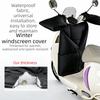 Double-sided Waterproof Motorcycle Windscreen Cover Waterproof Leg Warmer  Autumn and Winter