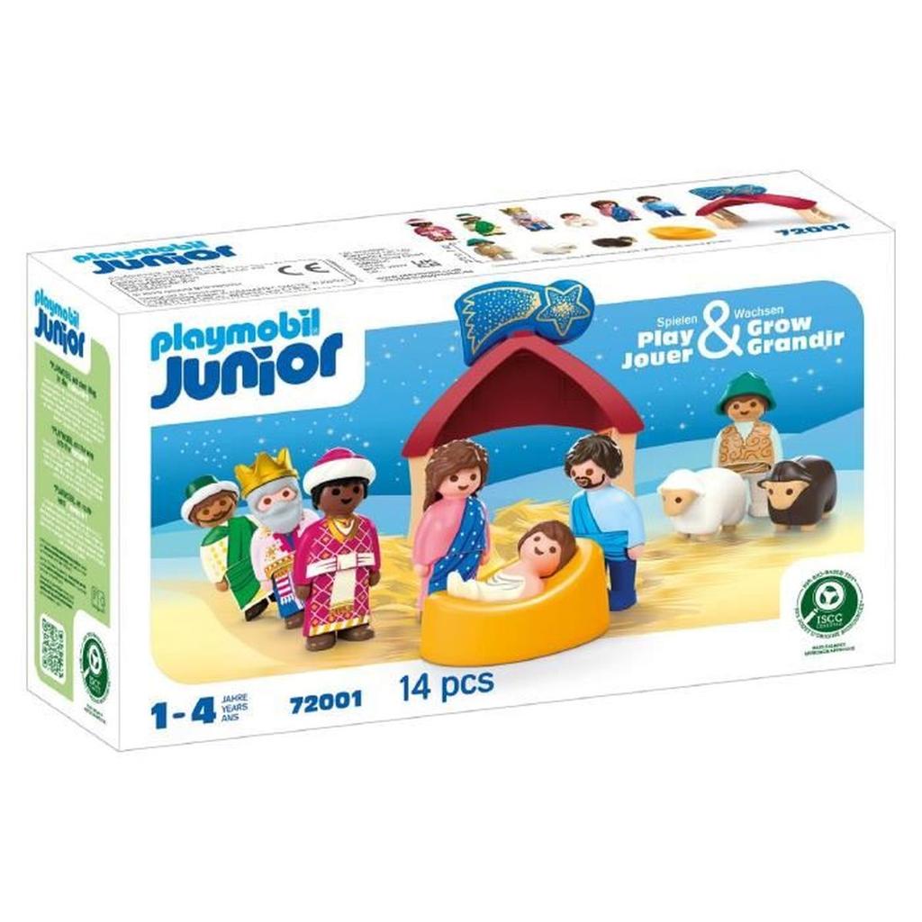 PLAYMOBIL Junior 72001 La creche de Noel, 14 pieces, Des 12 mois