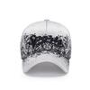Spring and Summer Versatile Baseball Cap, Fashionable Printed Paint Dot Sun Protection Hat, Unisex Couple Hat