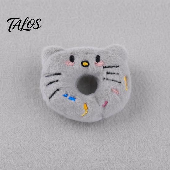 Catnip Cat Toy Donut Shape Toy, with Natural And Rattle Paper, PP Cotton Filling Stimulating Teaser Chew Bite Anxiety Relief Pet for Cats Teeth