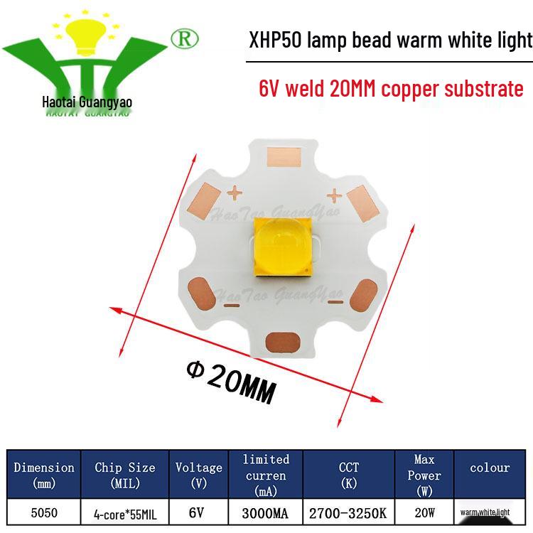Imitation CREE XHP50 2nd Gen 5050 LED Chip 20W High Power LED Surface Mount Light Source