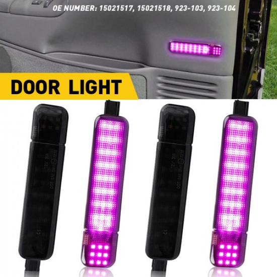 4X Purple LED Interior Door Courtesy Lights for Chevrolet Tahoe 1995 96-2006 EOA