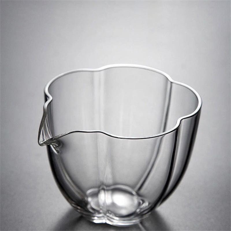 200ml Haitang High Borosilicate Glass Tea Pitcher Fair Mug Heat resistant Chahai Tea Cup Tea Dispenser Kungfu Tea Set Teaware 200ML