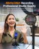 [AI Clear Voice] COMICA USB Condenser Microphone PC Microphone Portable Plug & Play AI Noise Cancellation RGB Light 48kHz/24bit Type-C Compatible Fold