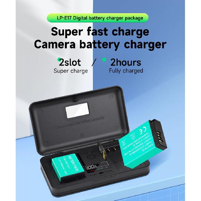 1800mAh LPE17 LP E17 LP-E17 Battery +LCD USB Charger For Canon EOS RP 200D M3 M6 750D 760D T6i T6s 800D 8000D Kiss X8i Camera