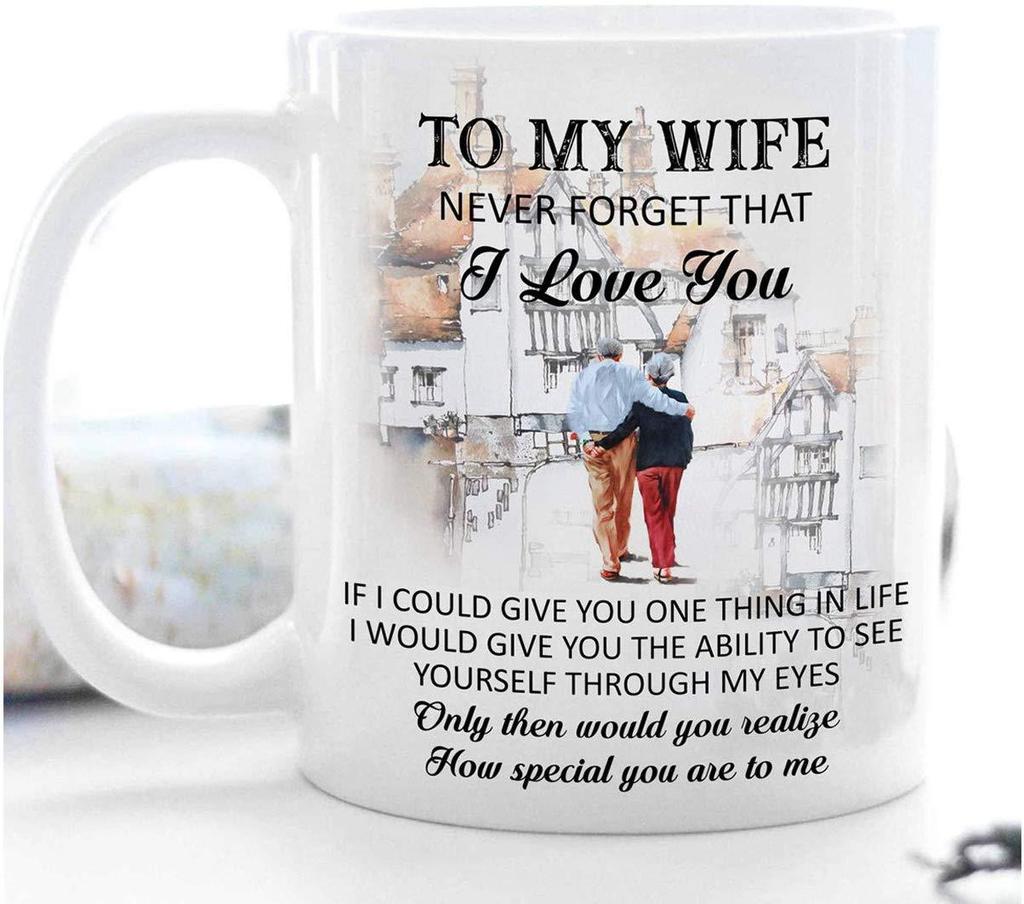 To My Gergeous Wife Qixi Festival Valentine'S Day Christmas Gift Ceramic Coffee Mug Mug Wife