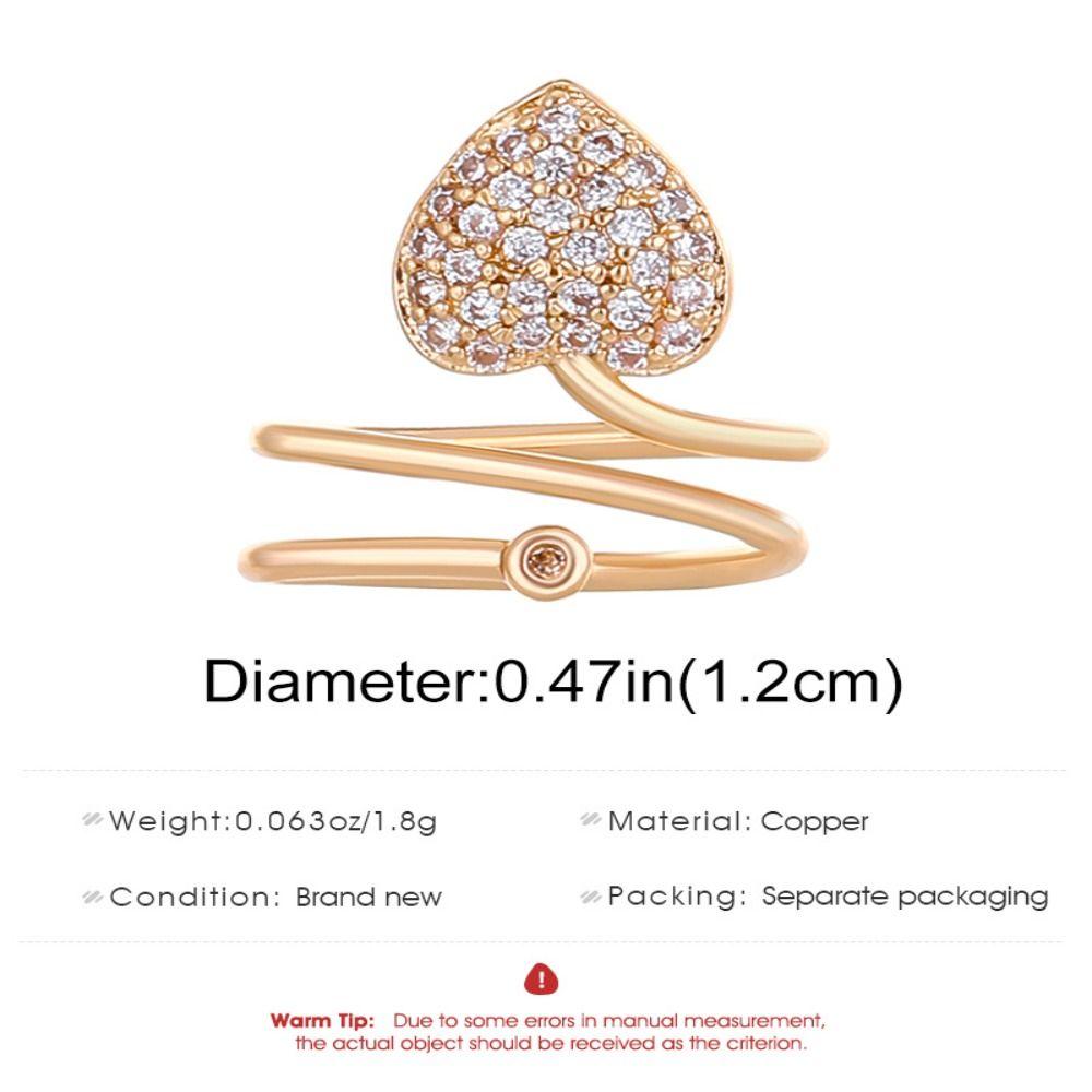 Heart Shape Nail Cover Adjustable Decorative False Nail Ring New Design Nail Ring  Photo Props