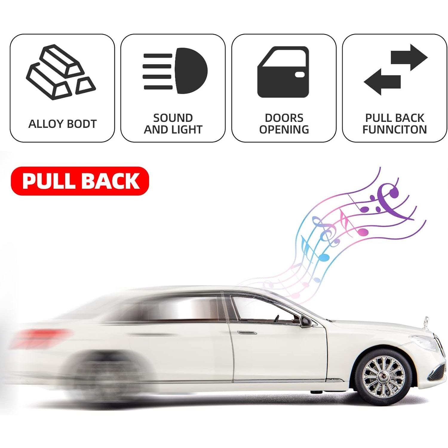 1/24 масштаб Benz E300 игрушечный автомобиль из сплава — фото 7