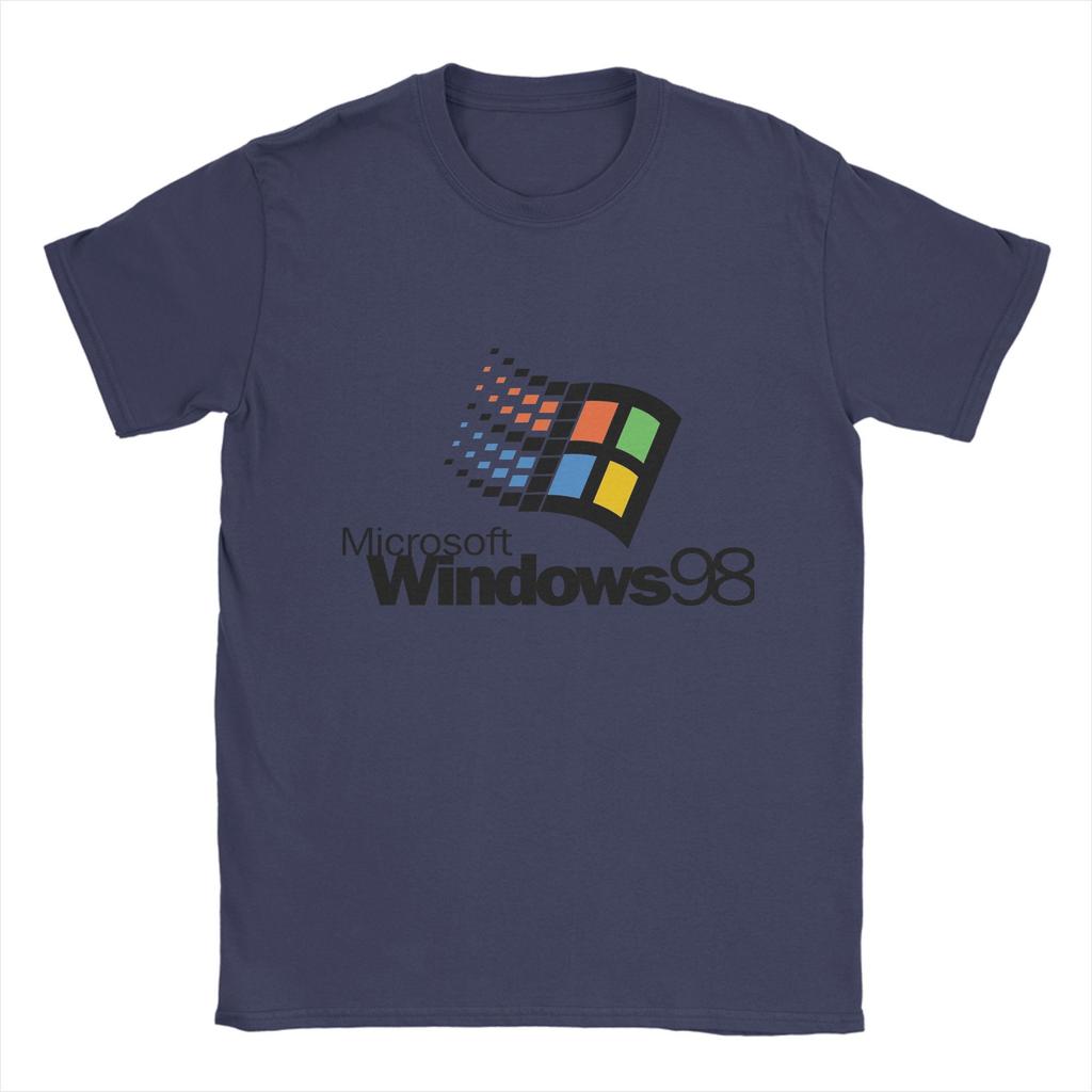 Microsoft Windows 98 T Shirt Summer  Cotton T-Shirts For Male Popular Loose Tee Shirt Short Sleeve Classic Tops