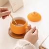 Auspicious Orange Ceramic Coffee Mug