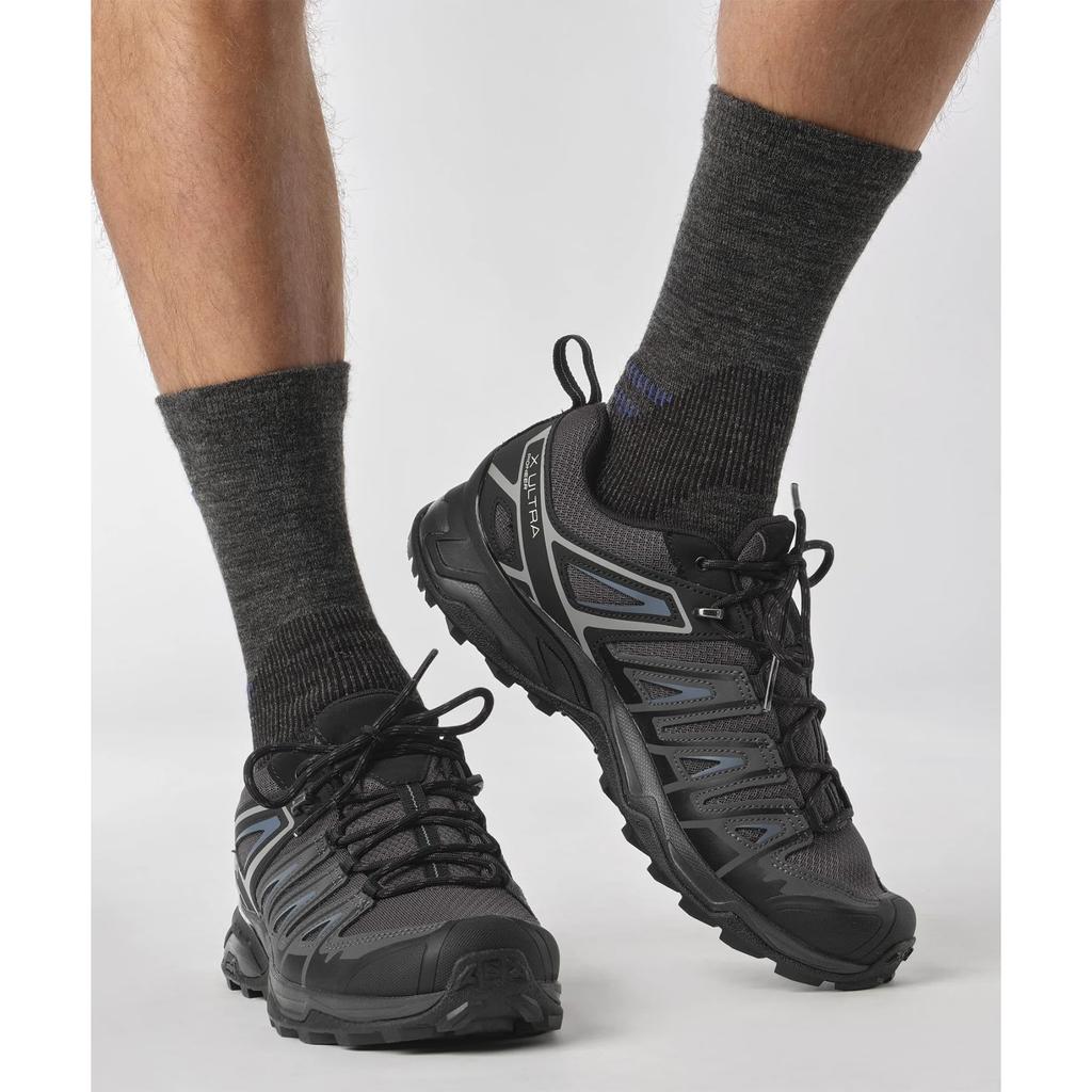 Salomon Shoes X ULTRA PIONEER AERO L47197200 Ashes cm Hiking/Trekking Men's Black/Ebony/Blue 26.0
