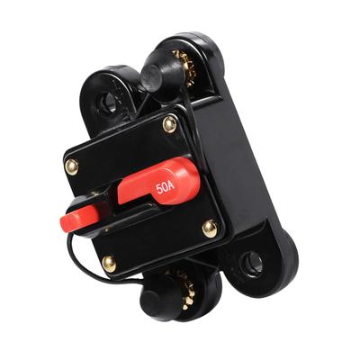 Circuit Breaker Reset Fuseholder 50Amp ‑100Amp Circuit Breaker Reset Fuseholder Car Boat  Holder Waterproof 12‑24V New