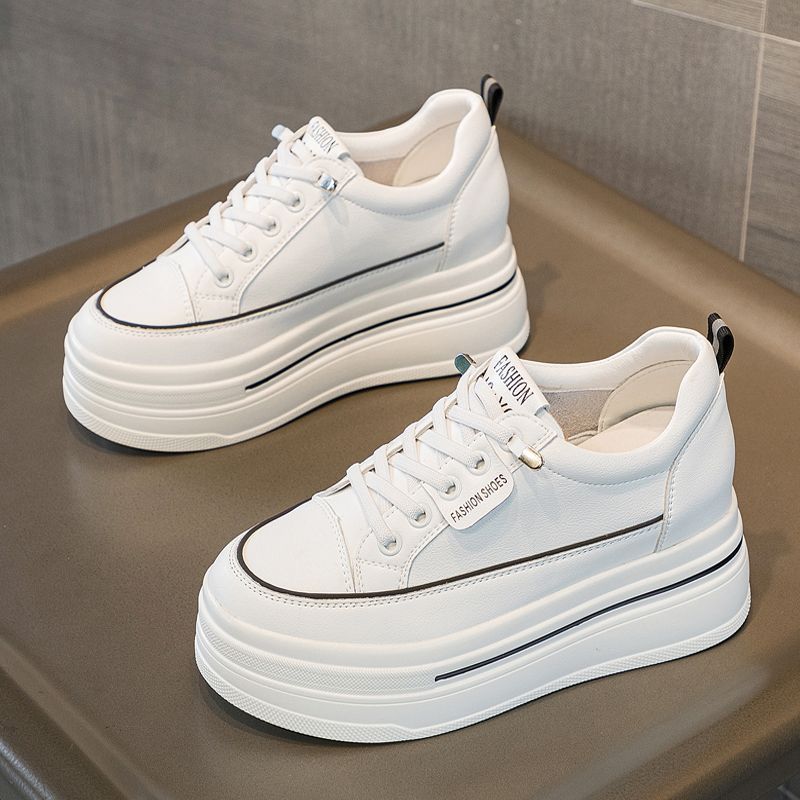 Small Inner Height Increase Skirt Versatile and Breathable Summer New High Thick-soled Ins Muffin Baseplate Shoes