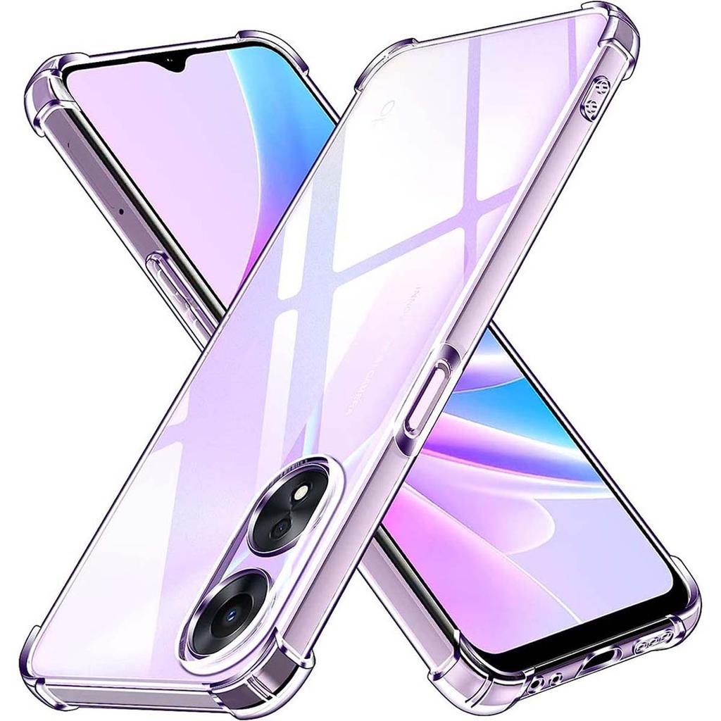 Thick Shockproof Silicone Clear Phone Case For Oppo A78 5G A57 4G A98 5G A57e A77s A96 4G A94 5G A17 Protection Case Back Cover