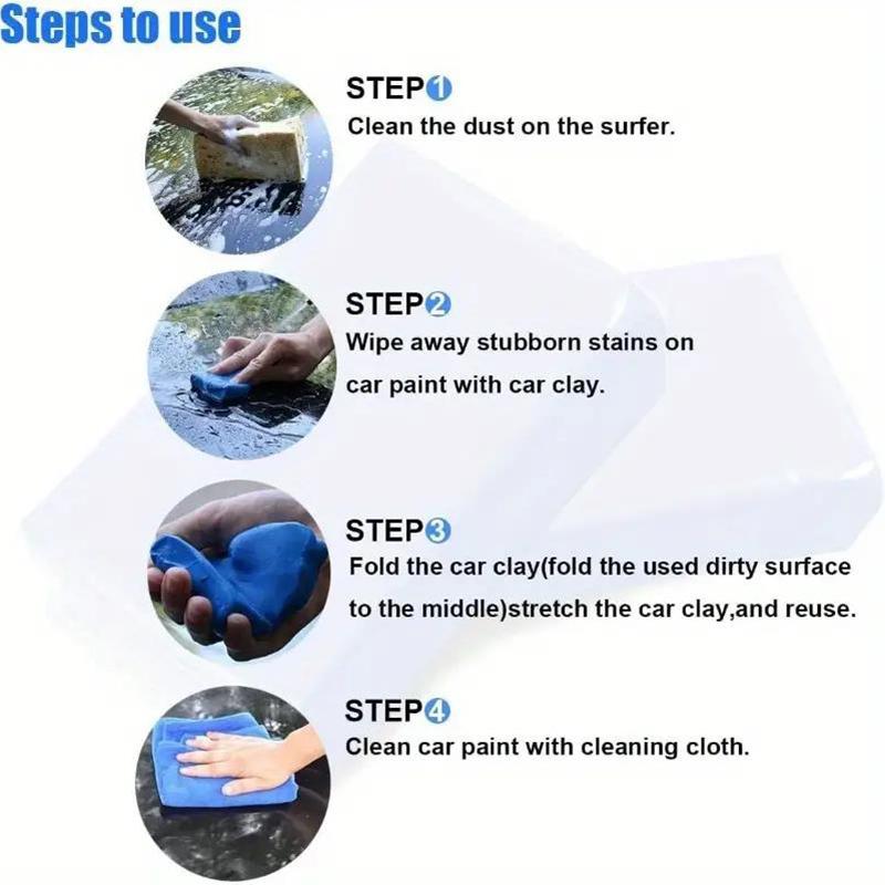 Ultra-Fine Fiber Magic Clay Bar High-end Car Detailing Clay 100G Auto Wash Maintenance Wash Clay Automobile Cleaning Products