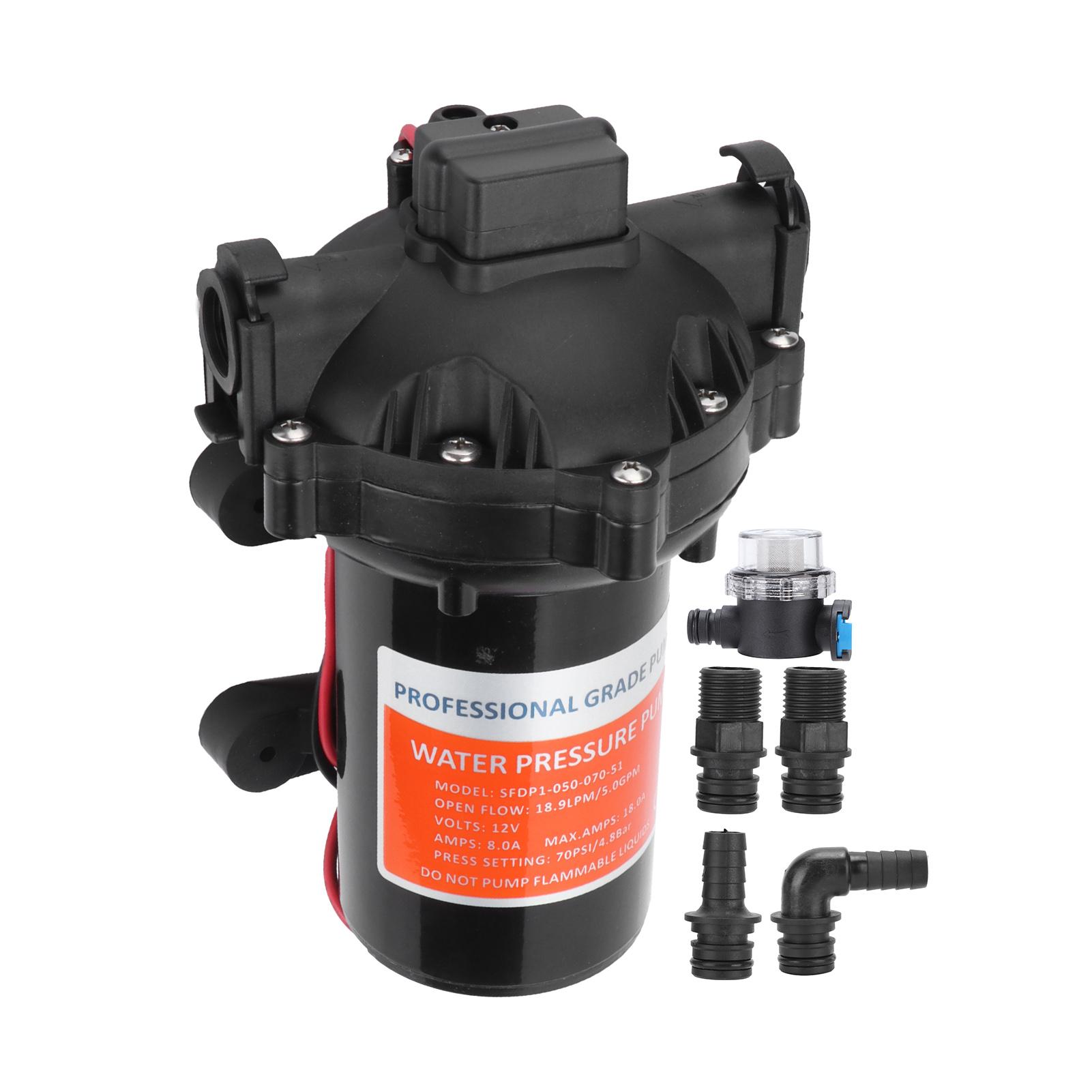 

Water Pump Small Electric Reciprocating Self‑Priming Single Suction Multistage Impeller Household DC