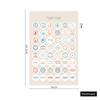 1 Sheets Retro Diary Decoration Sticker Stationery Morandi Postmark Dot Sticker Diy Journal Planner
