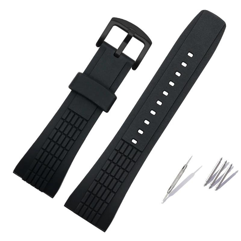 Für Seiko VELATURA/SRH Serie SPC007 Wasserdicht Schweißbeständig Silikon Outdoor Sport Gummi-Uhrenarmband Uhrenarmband Herren 26mm