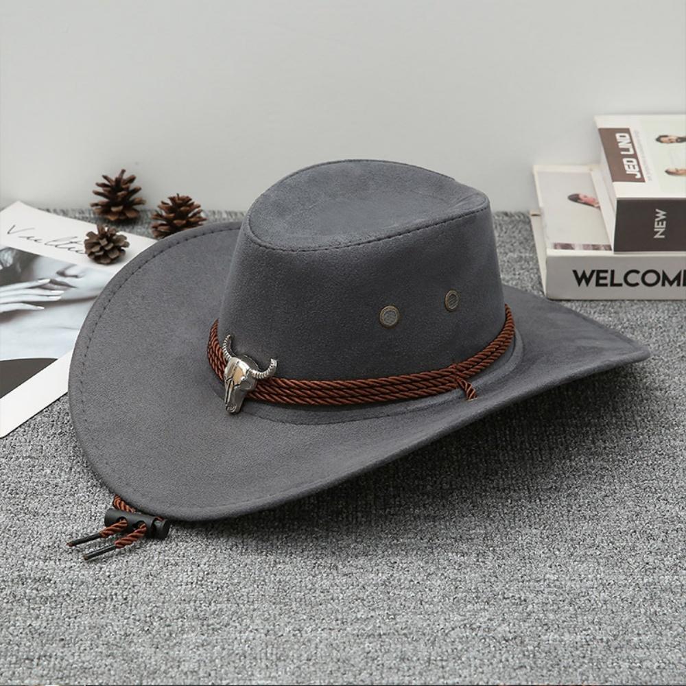 Western Cowboy Hat Retro Wide Brimmed Hat Cowgirl Hat Comfortable For Outdoor Tourism Cowboy Event Horse Riding