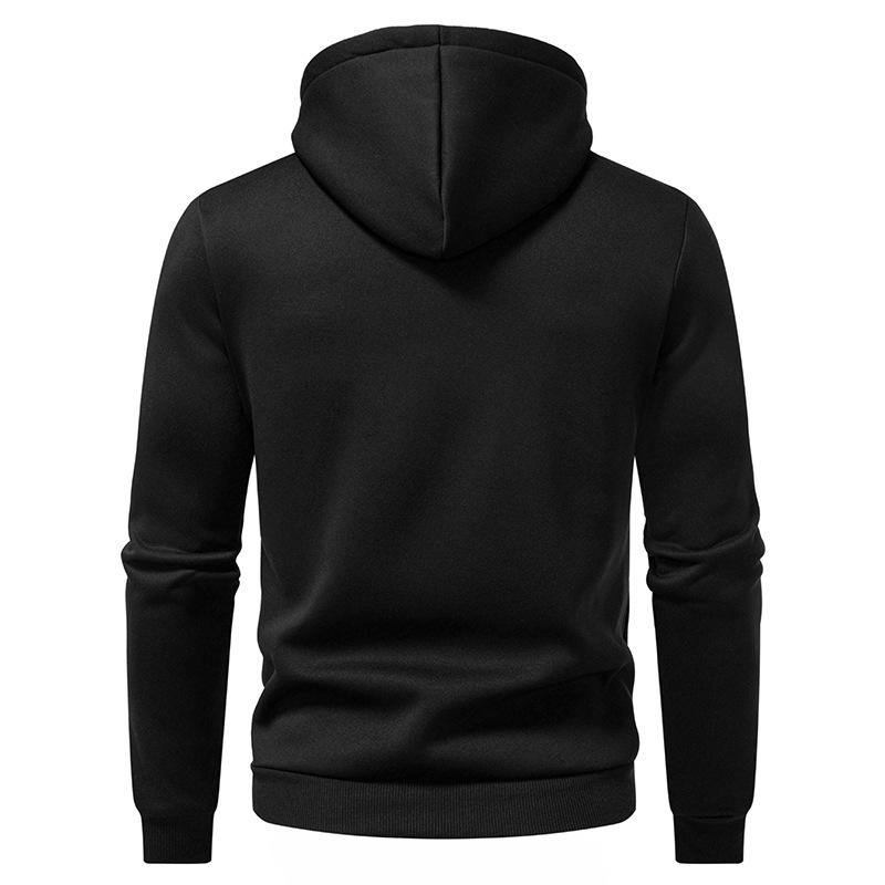 Men's Lace-Up Hooded Sweatshirt Casual Pullover for Men Autumn Winter Warm Fashion Hoodie with Pocket Multi-Color Male Tops
